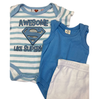 NB Blue & White Bodysuits & Leggings - Tiny Tots, Cuddlesome