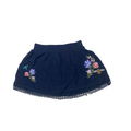 3-4Y Blue Embroidered Viscose Skirt - Real