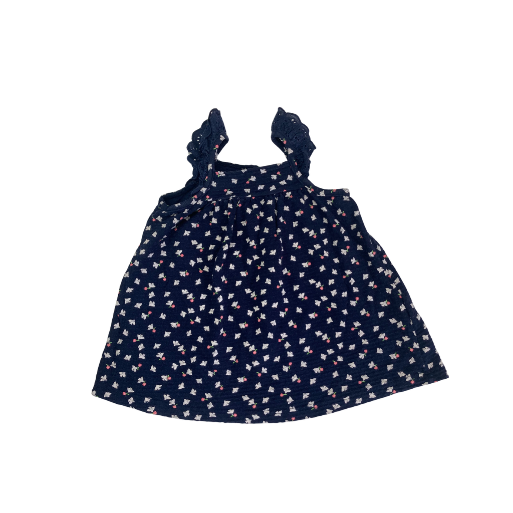12M Navy Blue & White Bird Tunic Dress - Orchestra