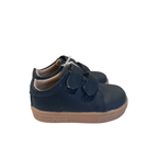 UK 4 - Black Leather Velcro Sneaker - Shooshoos