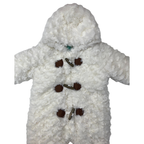 3-6M Cream Toggle Fleece Lined Snowsuit Onesie - Ackermans