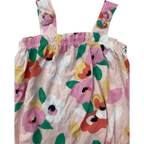 3-6M Pink Poppy Strappy Romper - Woolworths