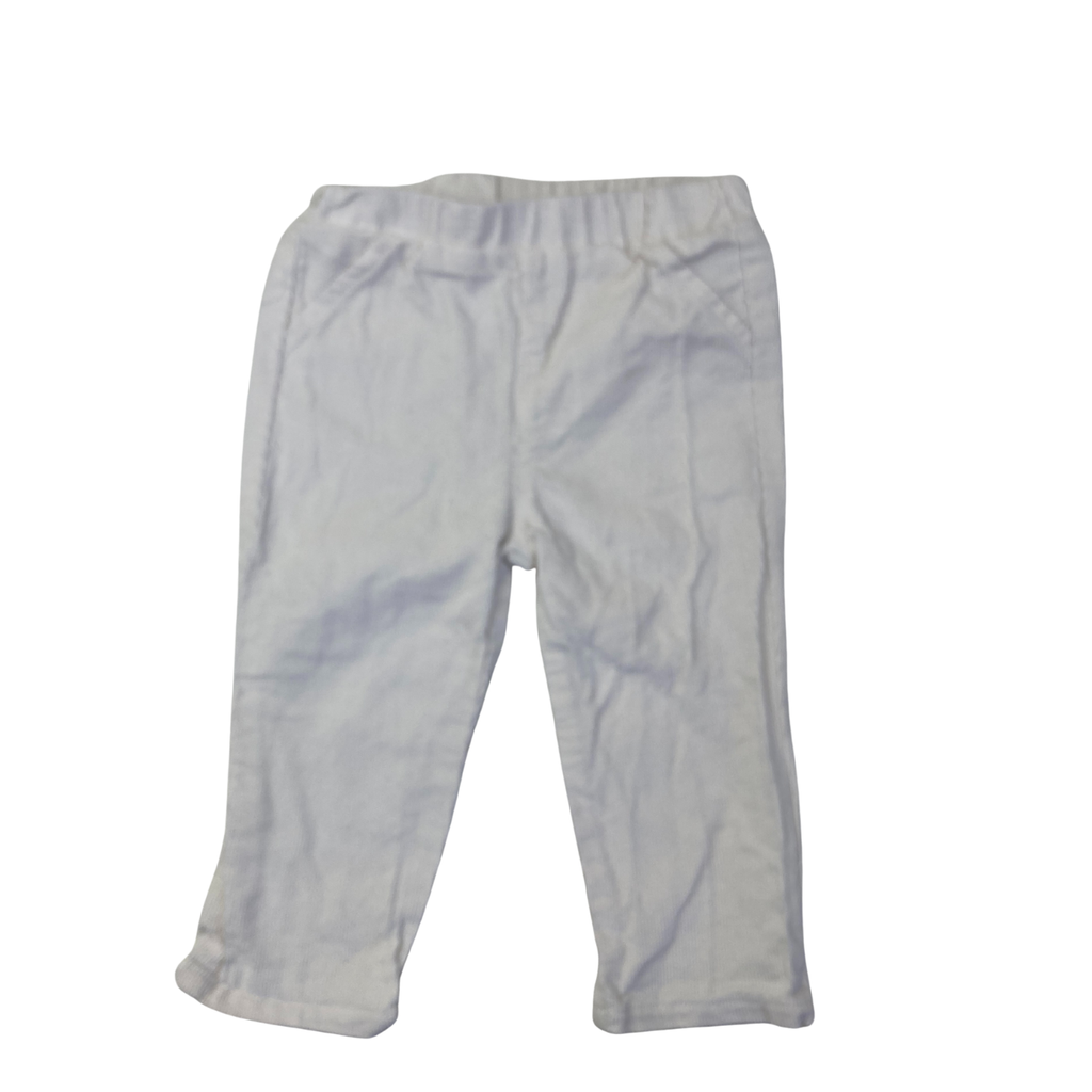 9-12M Cream Corduroy Pull On Pants - OneTwoThree