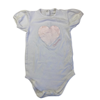 18-24M Cream & Pink Heart Puff Sleeve Bodysuit - Prenatal