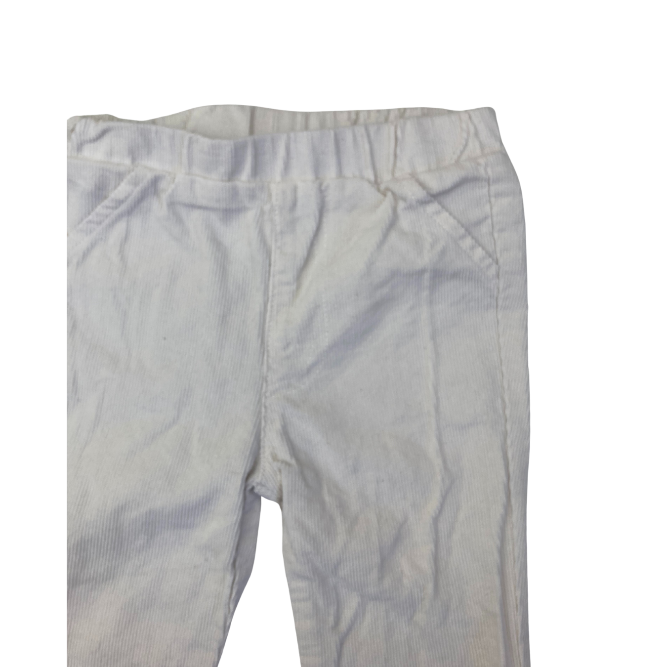 9-12M Cream Corduroy Pull On Pants - OneTwoThree