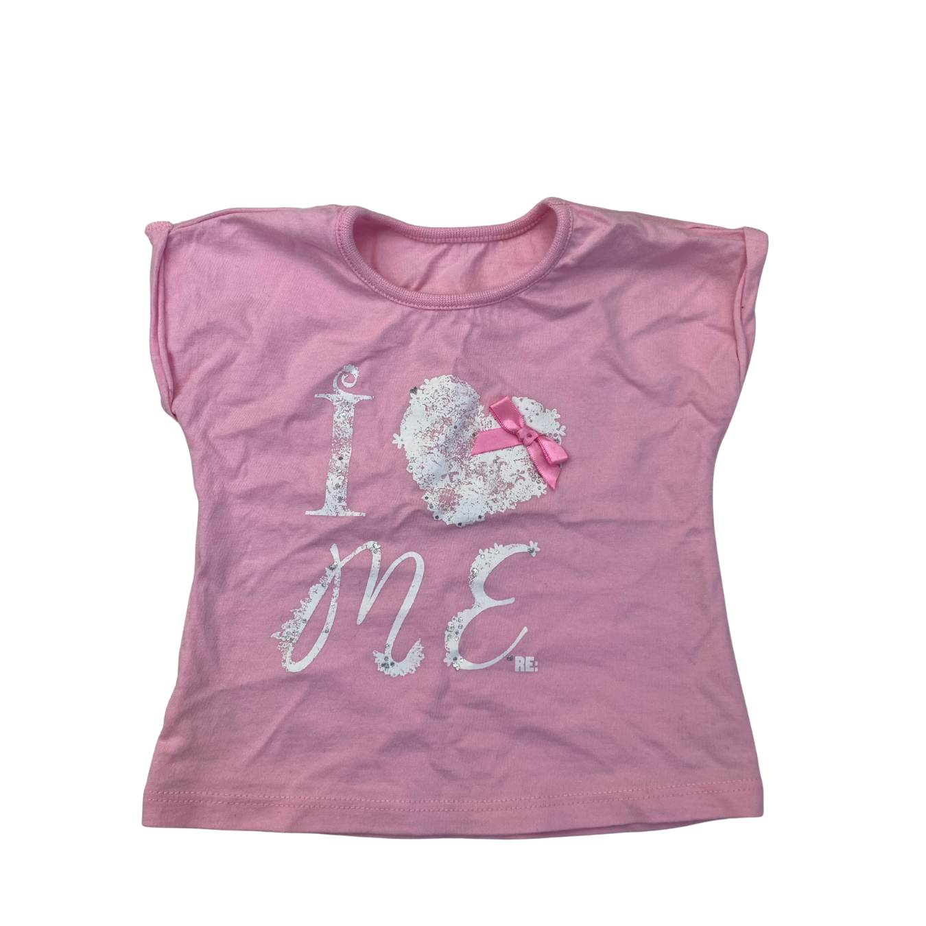 3-6M Pink Batwing "I Love Me" T Shirt - Re: