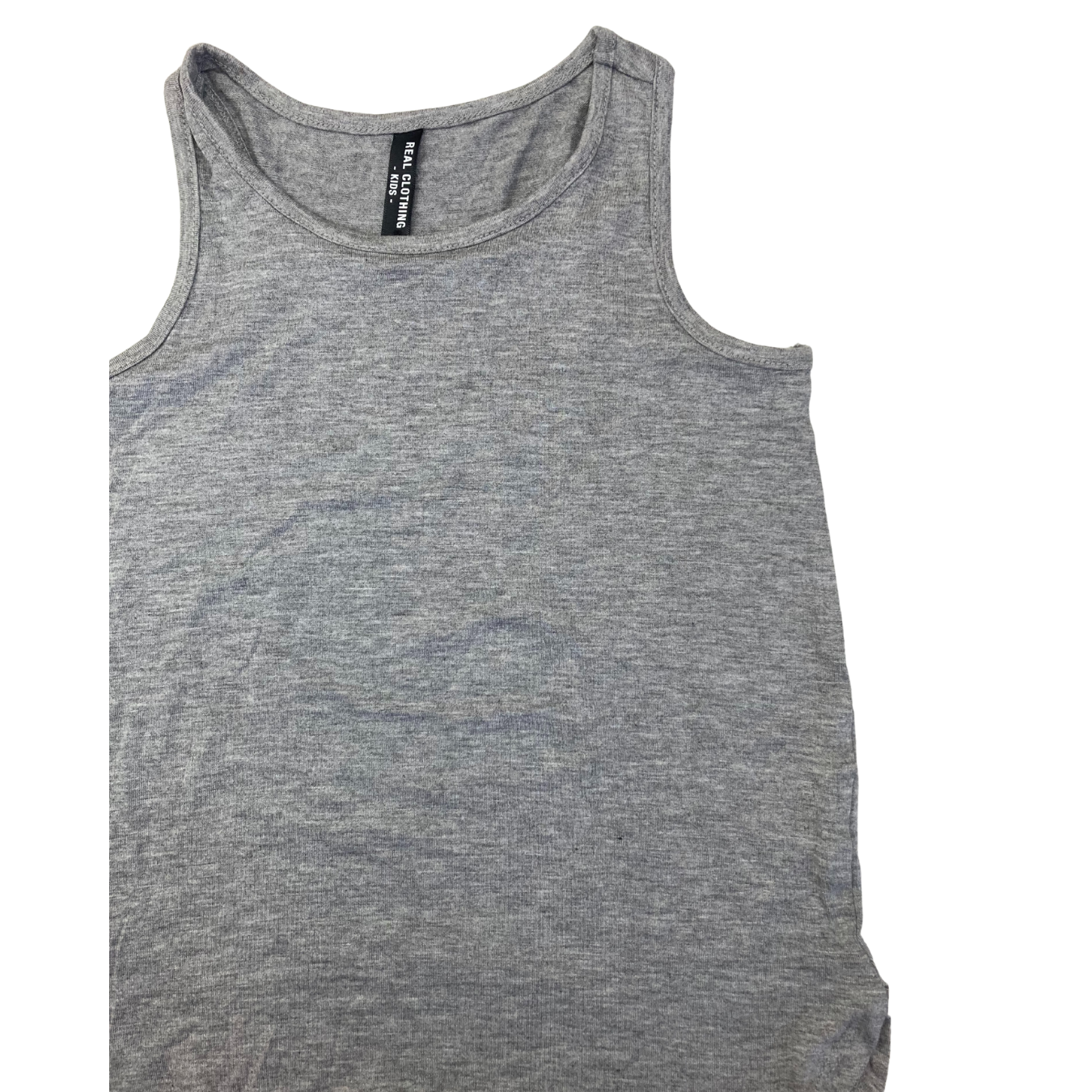 5-6Y Grey Hi Low Tank Top - Real