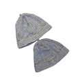 UK 0-1M Grey Stripe & Plain Cotton Beanies - H&M