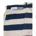 2Y Dark Blue & Beige Stripe Sleeveless Dress - Cucu Lab