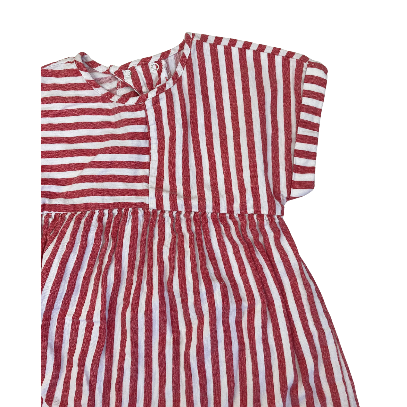 3-4Y Red & White Stripe Tunic Dress - Zara