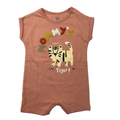 1-3M Peach Tiger Batwing Romper - Woolworths