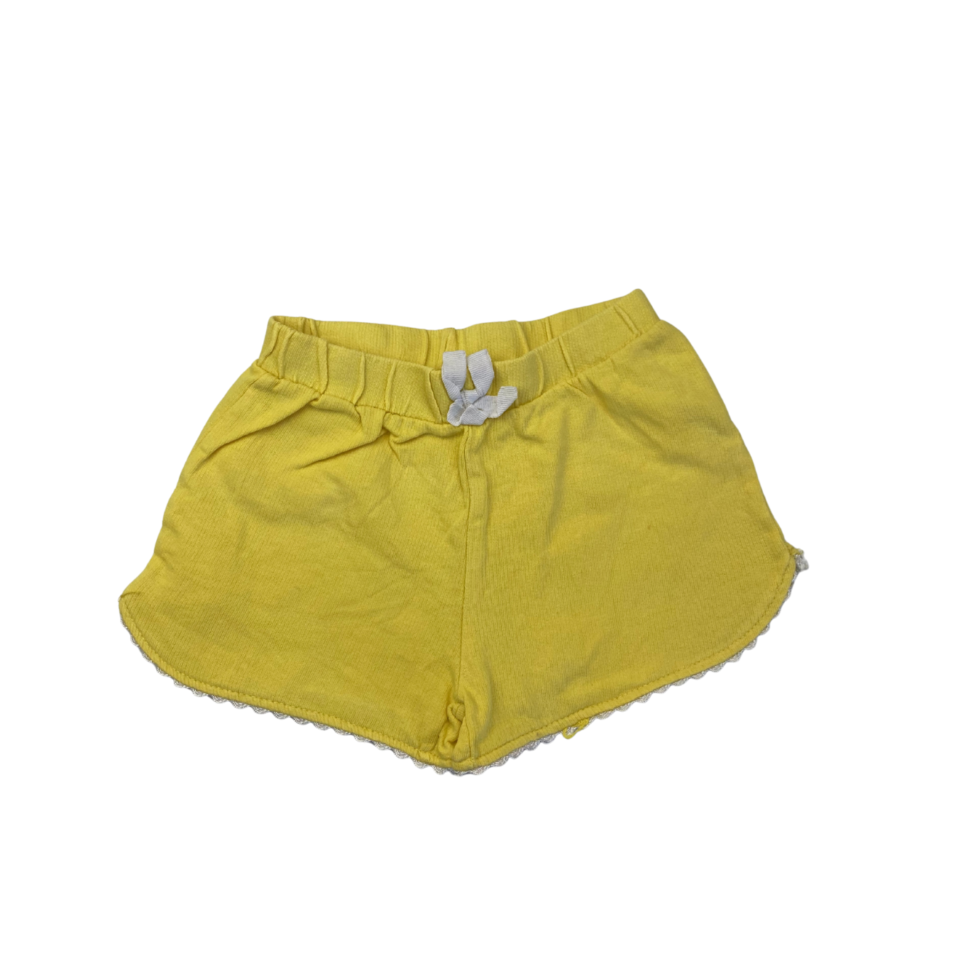 12-18M Yellow & White Trim Shorts - Prenatal