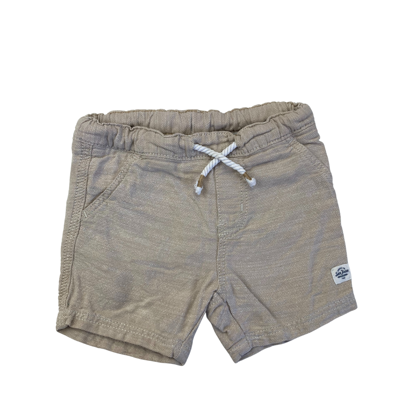UK 9-12M Beige Drawstring Shorts - H&M