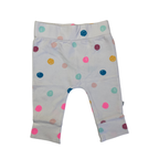Newborn White Dotted Cuffed Leggings - Woolworths