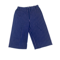 2Y Navy Blue & Pink Stripe Wide Leg Pull On Pants - Il Gufo