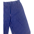 2Y Navy Blue & Pink Stripe Wide Leg Pull On Pants - Il Gufo
