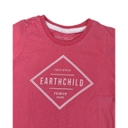 6-12M Pink & White Logo T Shirt - Earthchild