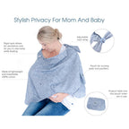 One Size - Beige Melange Apron Nursing Cover - Baby Sense