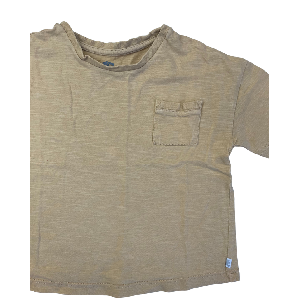 18-24M Muted Mustard Crop T Shirt - Woolworths