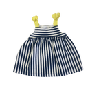 3-6M Navy Blue & White Stripe Bow Tunic - Zara
