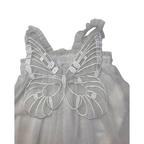 0-3M White Tulle Butterfly Wing Dress - Cuddlesome