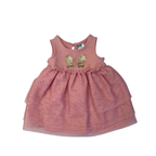 3-6M Coral Pink & Gold Tulle Dress - Ackermans