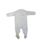 Newborn Cream Snap Footed Onesie - Woolworths