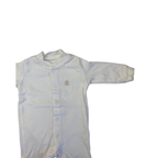 Newborn Cream Snap Footed Onesie - Woolworths