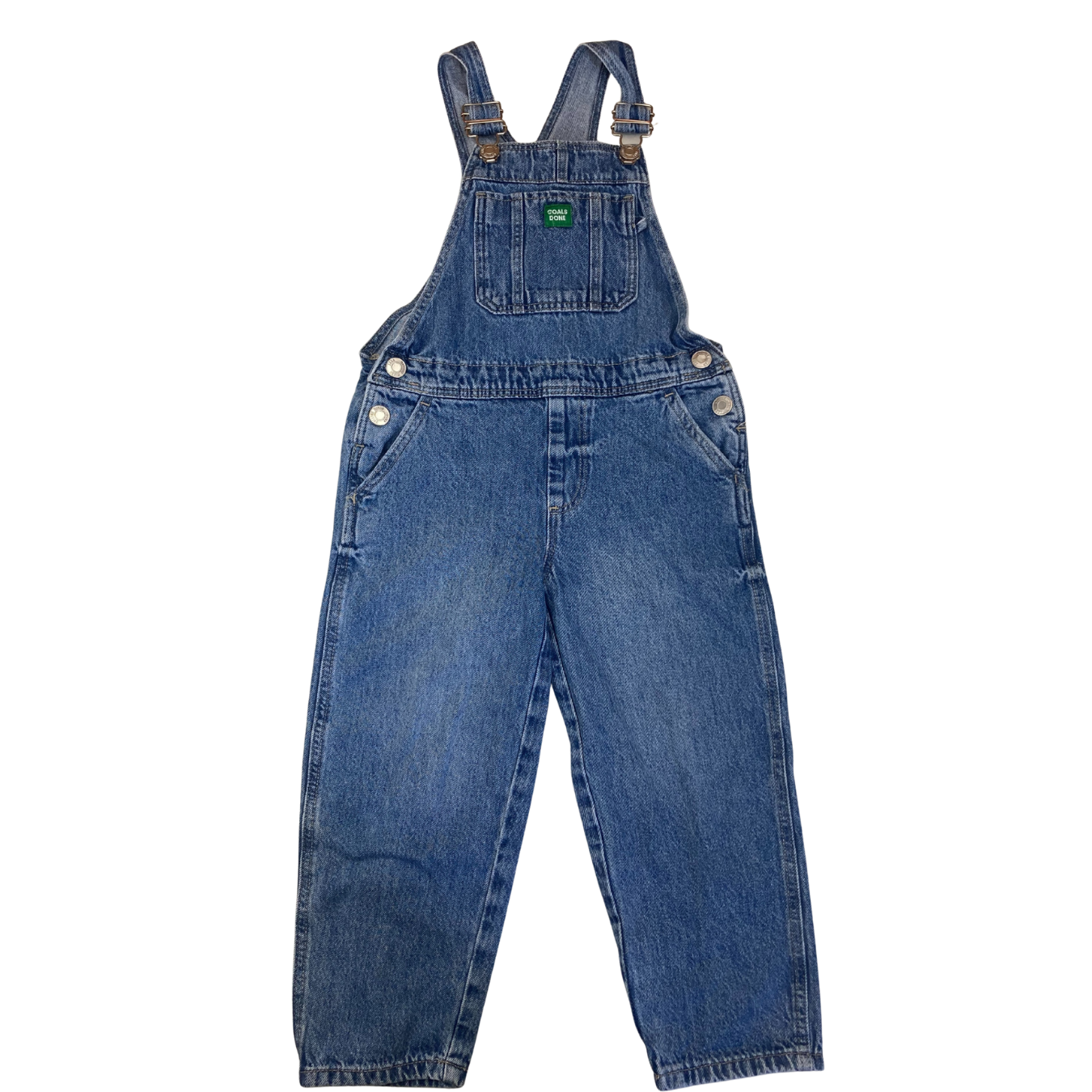 6Y Light Blue Denim Overalls - Zara