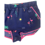 6Y Navy Blue Flamingo Summer Icon Shorts - Cotton On