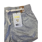 5Y Silver Terry Knit Metallic Shorts - Cotton On