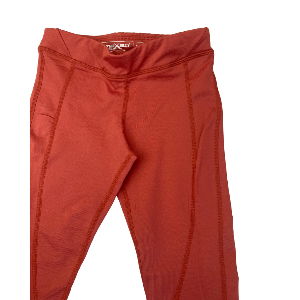 5-6Y Orange Fleece Lined Sport Leggings - Maxed