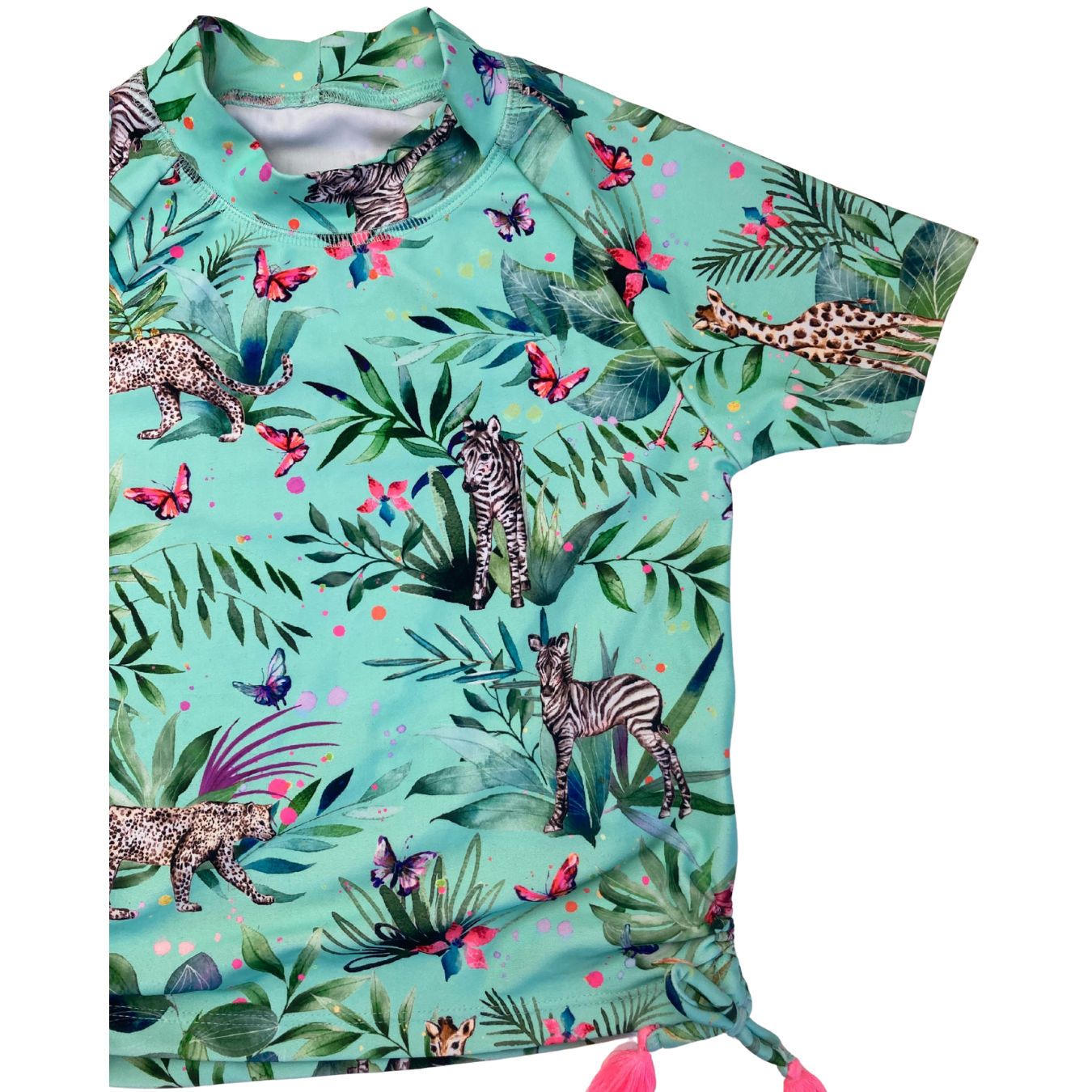 5Y Mint Green Jungle Rash Vest - Next
