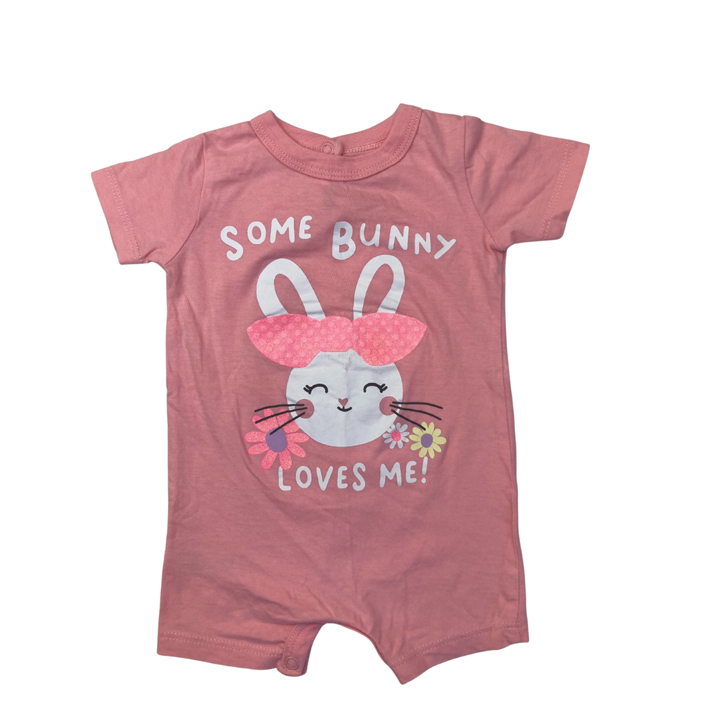1-3M Pink Glitter Bunny Romper - Woolworths