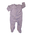 3-6M Lilac Terry Daisy Detail Snap Onesie - Woolworths
