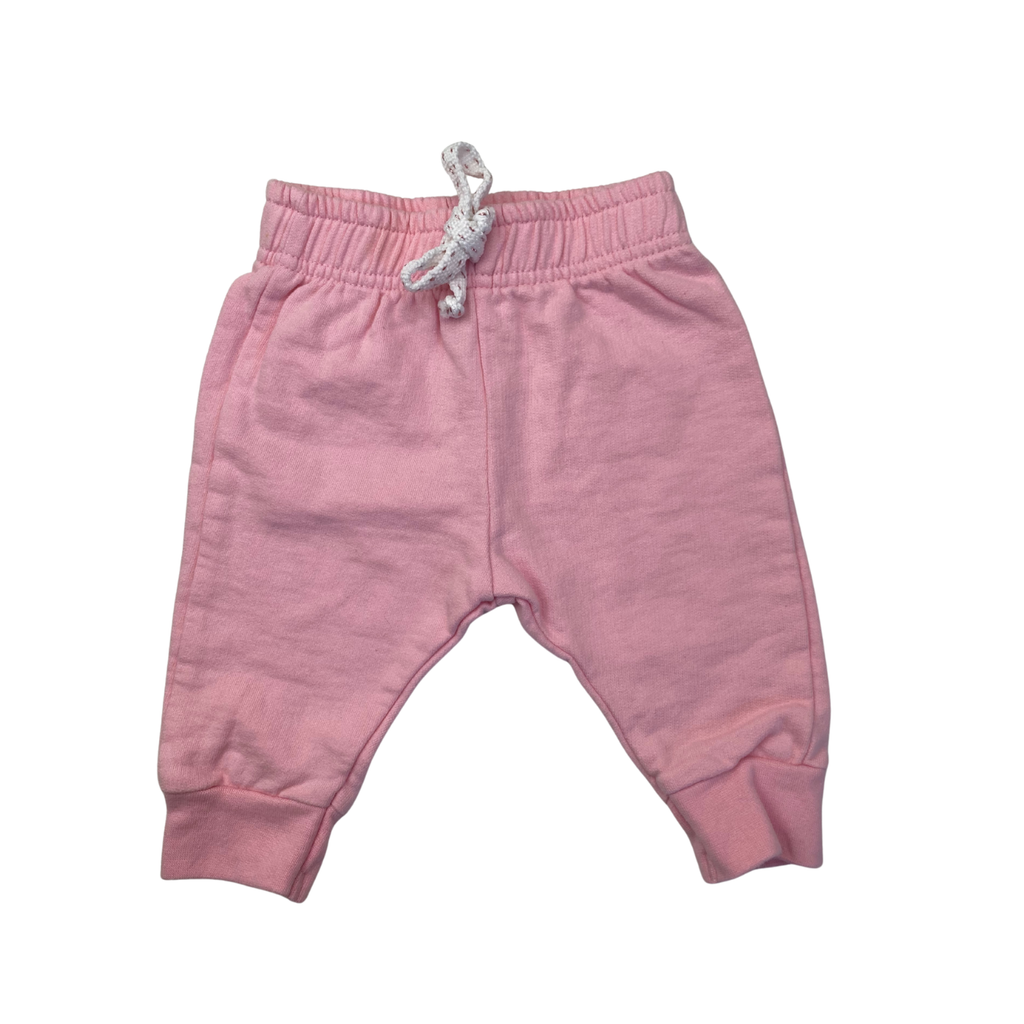 0-3M Light Pink Jogger - OneTwoThree