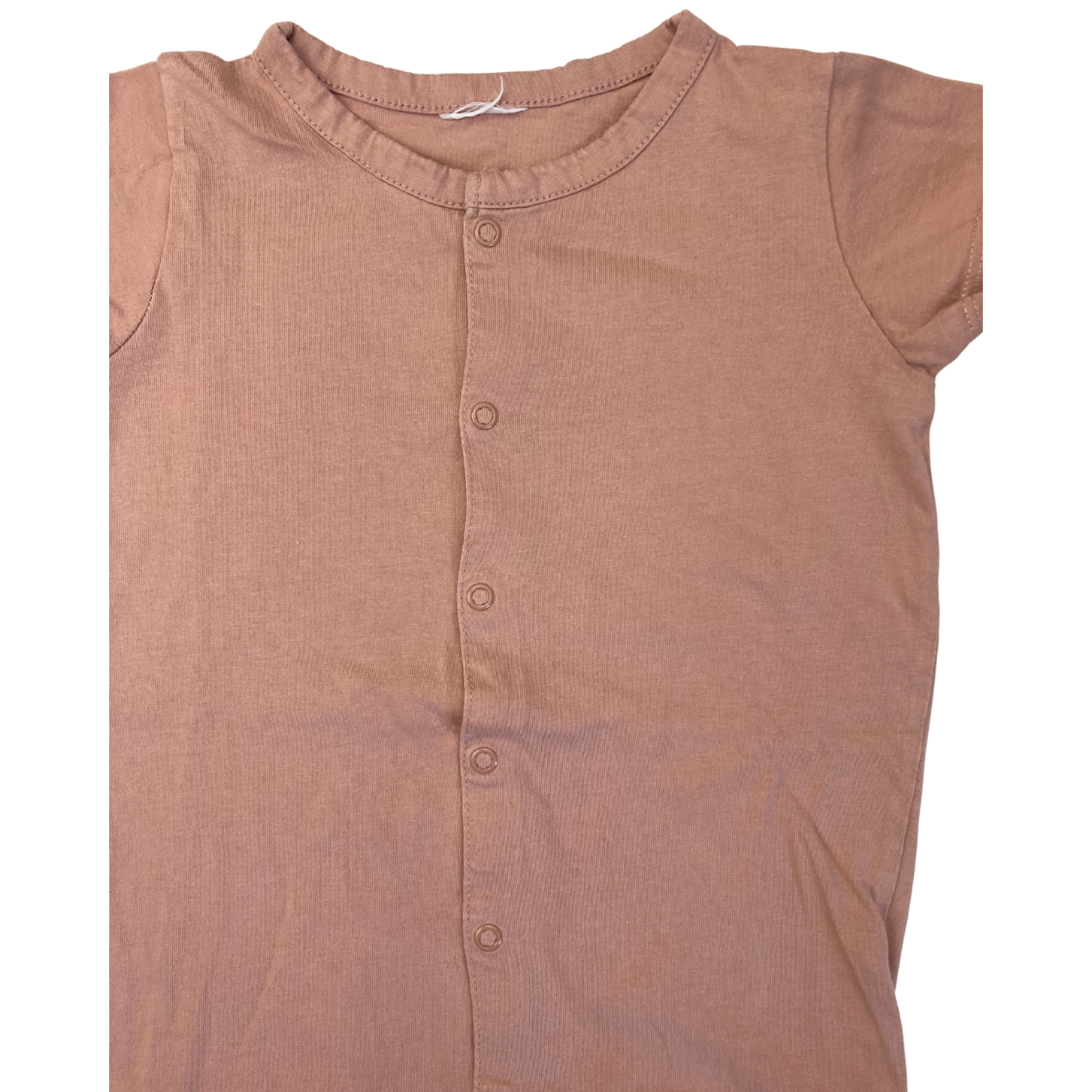 UK 18-24M Dusty Coral Snap Romper - H&M
