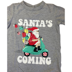 18-24M Grey "Santa's Coming" Romper - Woolworths