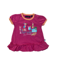 1-2M Pink Frill "I Love Summer" Top - Blue Seven