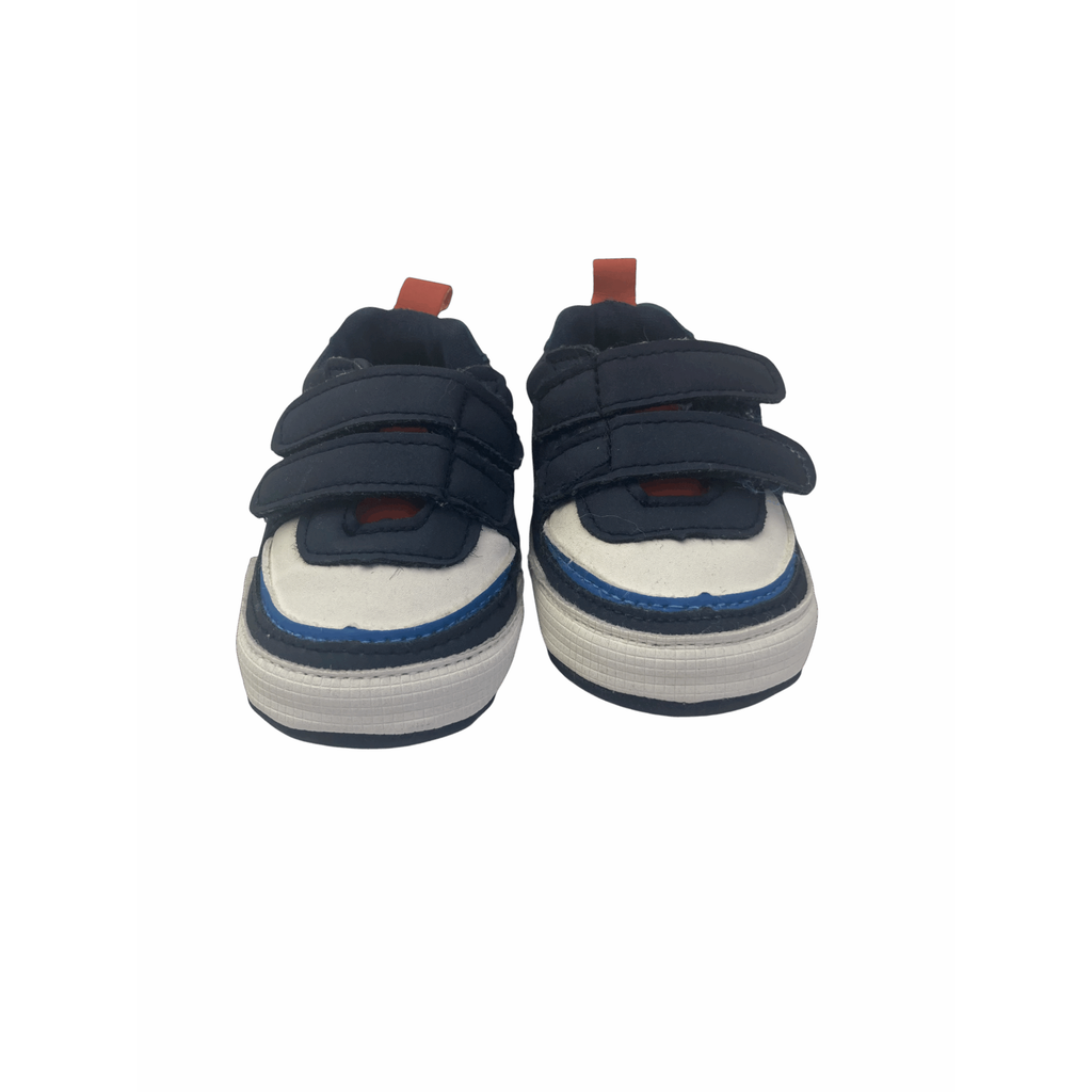 Size 0 - Navy Blue Velcro Soft Sole Sneaker - Woolworths