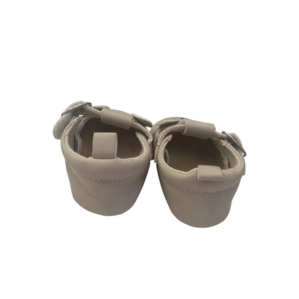 Size 11 - Beige Bear Soft Mary Jane Shoes