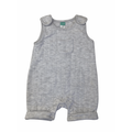 3-6M Light Grey Quilted Dungaree - Ackermans