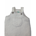 3-6M Cream Teddy Dungaree - Ackermans