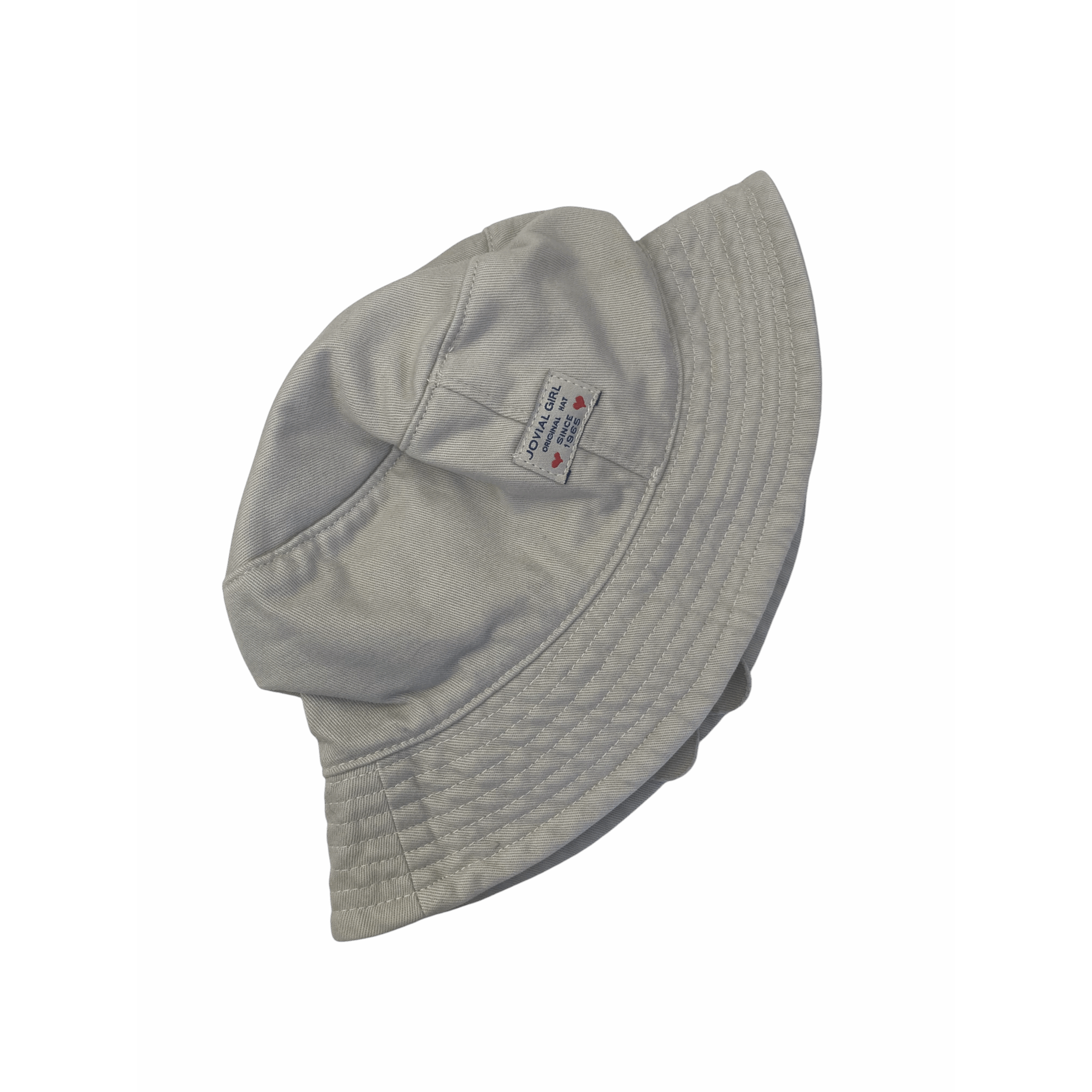 52cm Beige Cotton Sun Hat - Jovial Girl