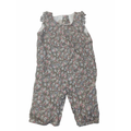 6M Beige Floral Lined Onesie - My First Chicco