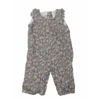 6M Beige Floral Lined Onesie - My First Chicco