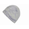 NB White Embossed Star Velour Beanie - My First Chicco