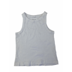 9-10Y White Ribbed Cropped Tank Top - Lefties