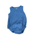 0-3M Teal sleeveless waffle cotton romper - Dandylion kids