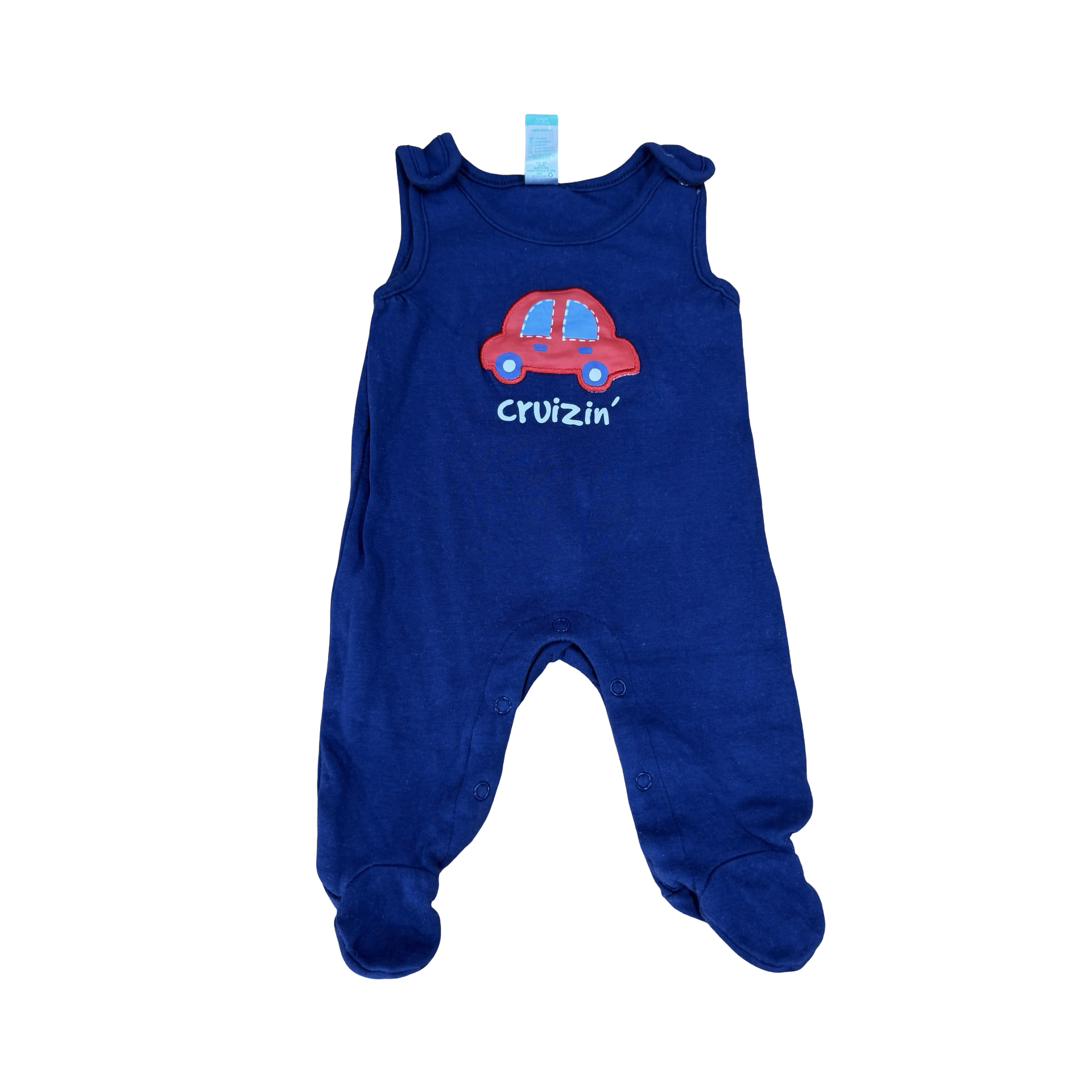 0-3M Cruizin' sleeveless onesie with red car - Ackermans